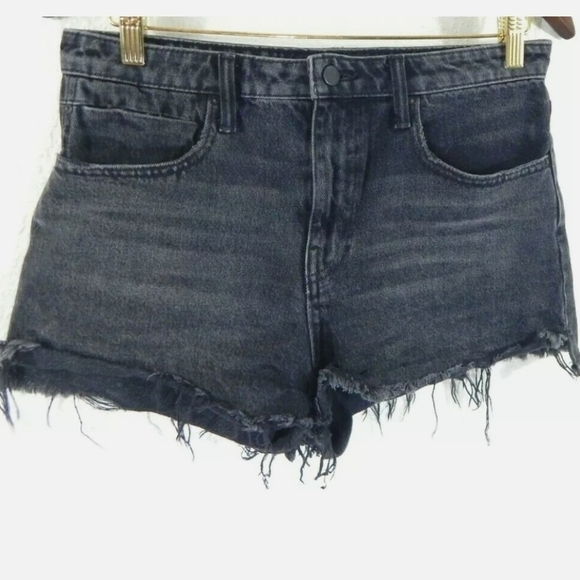 Denim X Alexander Wang Bite Cutoff Denim Shorts - Picture 1 of 4